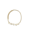 Chloé Script Jewelry Gold Calf Leather Bos Taurus Regular Belt