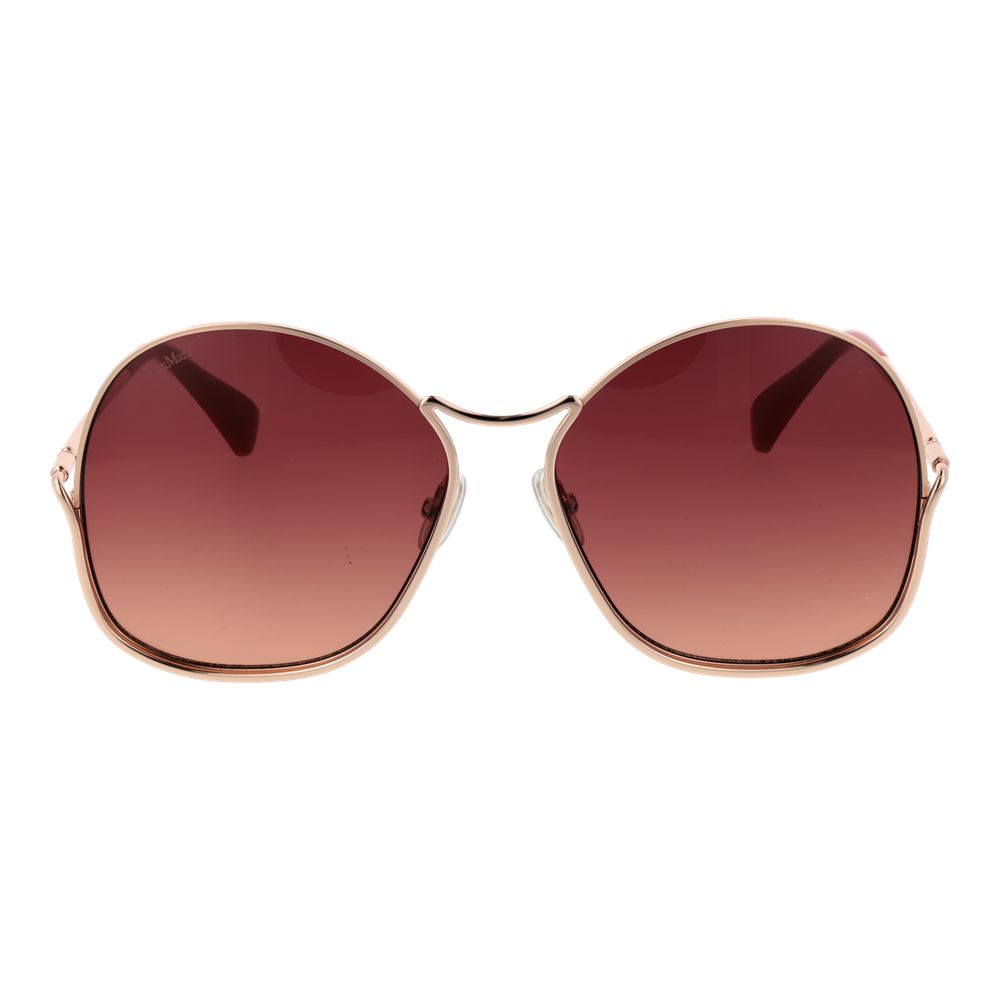 Max Mara MM0005 Women's Sunglasses Rose Gold Metal BNWT