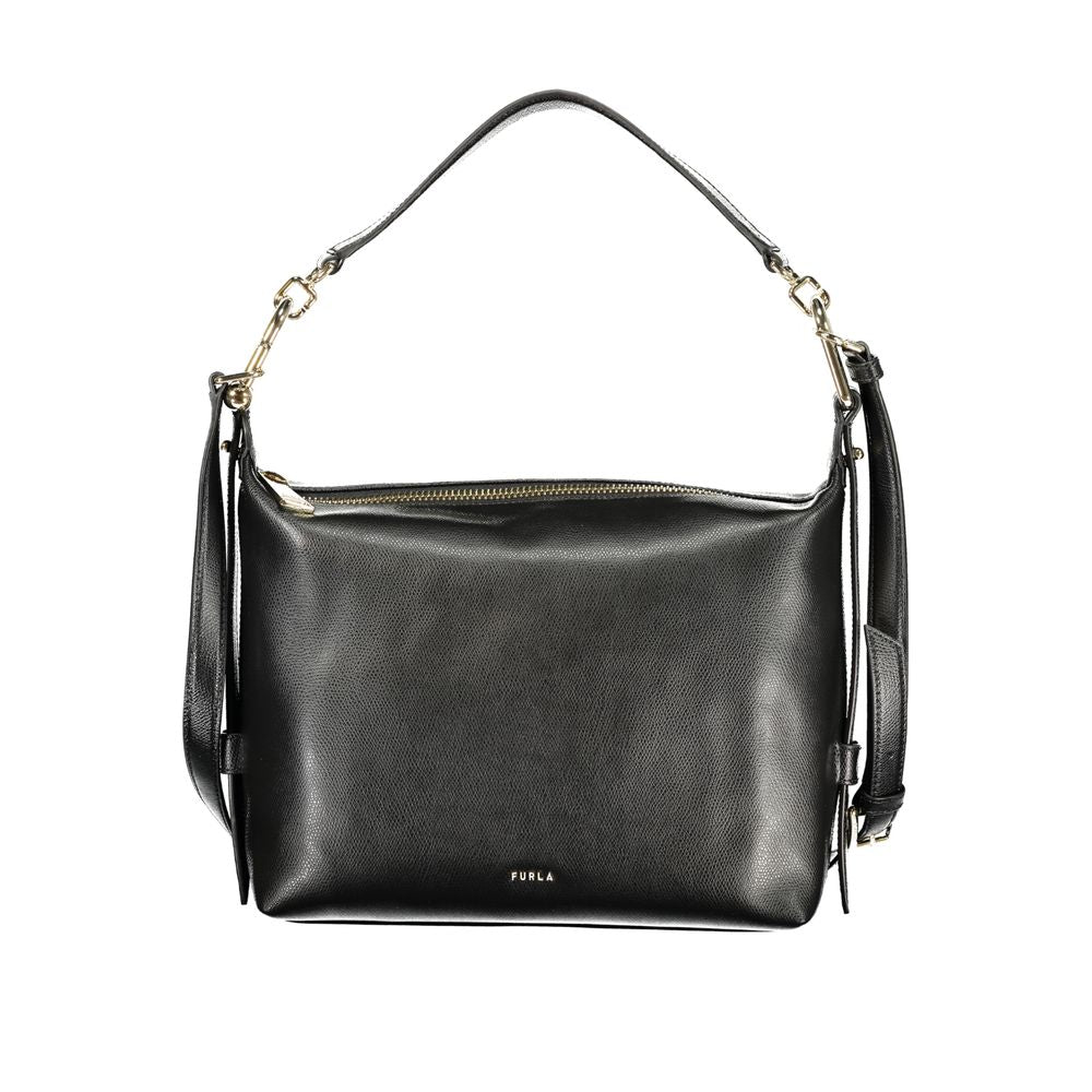 Furla B Tonie Women's Shoulder Bag Black Leather BNWT
