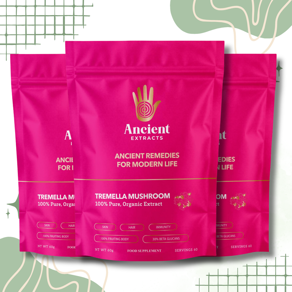 Ancient Extracts Tremella Mushroom Extract Powder 15:1, 30% Beta Glucans, Vegan