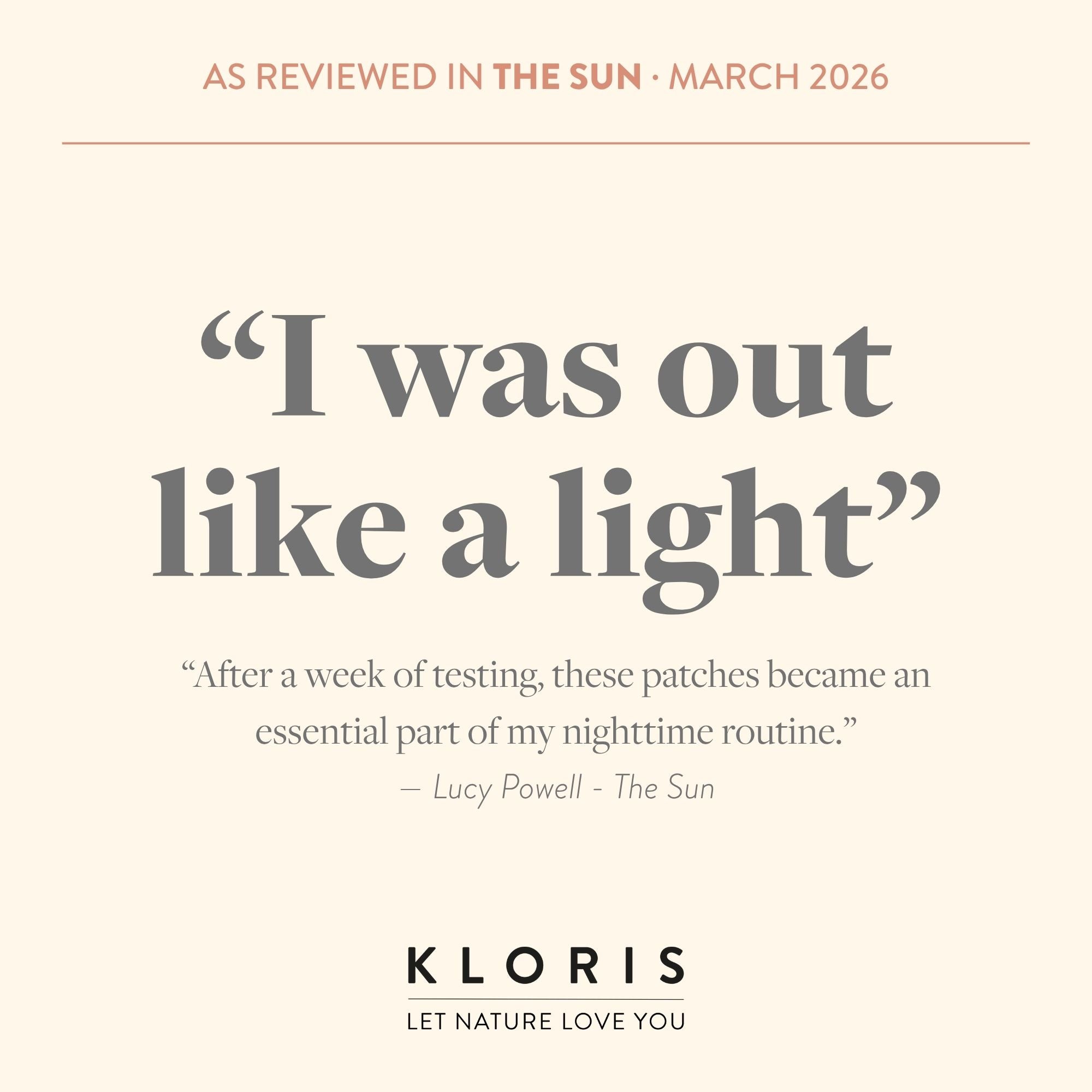 Kloris Sleep Time Patches 10mg CBD per Patch