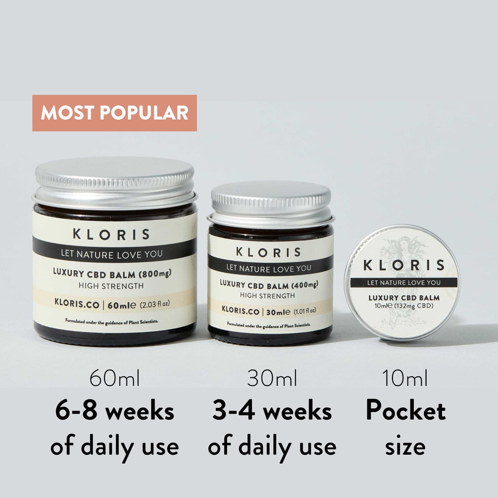 Kloris High Strength Luxury CBD Balm 10ml to 60ml