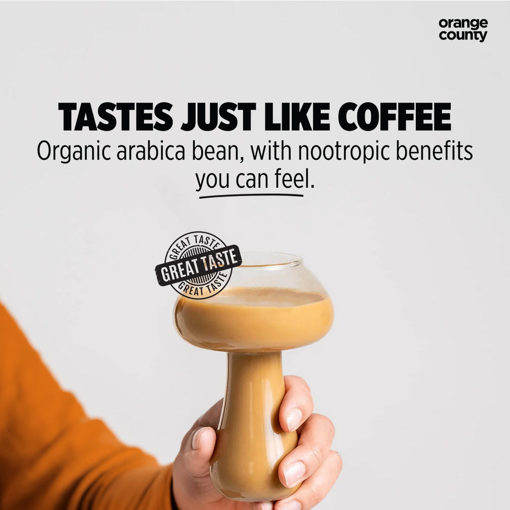 Orange County BRAIN FOOD Focus & Energy Mushroom Coffee Supplement