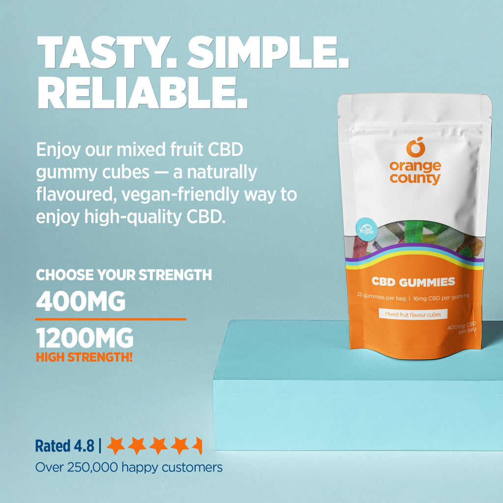 CBD Gummies by Orange County CBD THC Free 400mg-4800mg High Strength