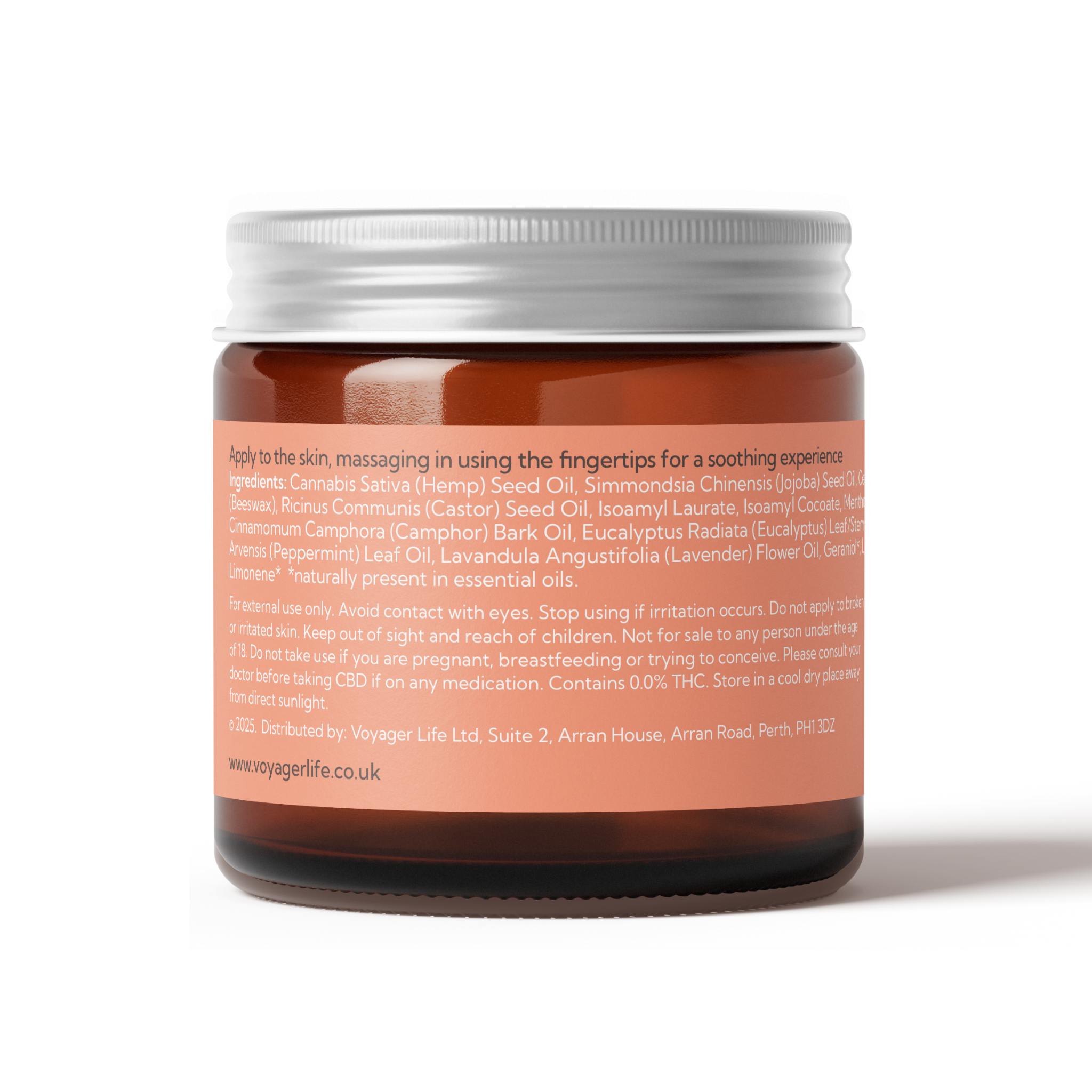 Voyager Life  CBD Deep Relief Balm with Menthol, Eucalyptus, and Camphor