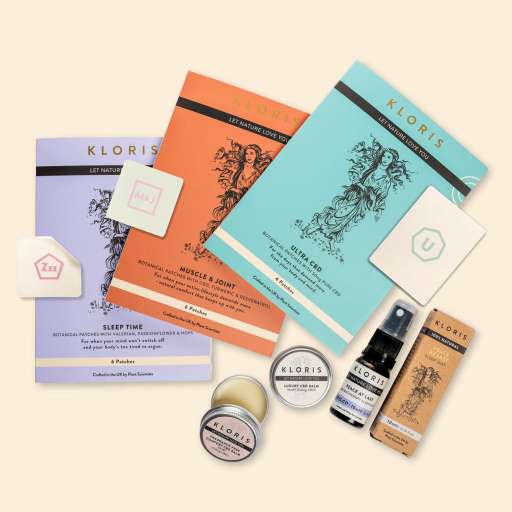 The KLORIS CBD Discovery Set Includes Patches, Balms and Sleep Mist