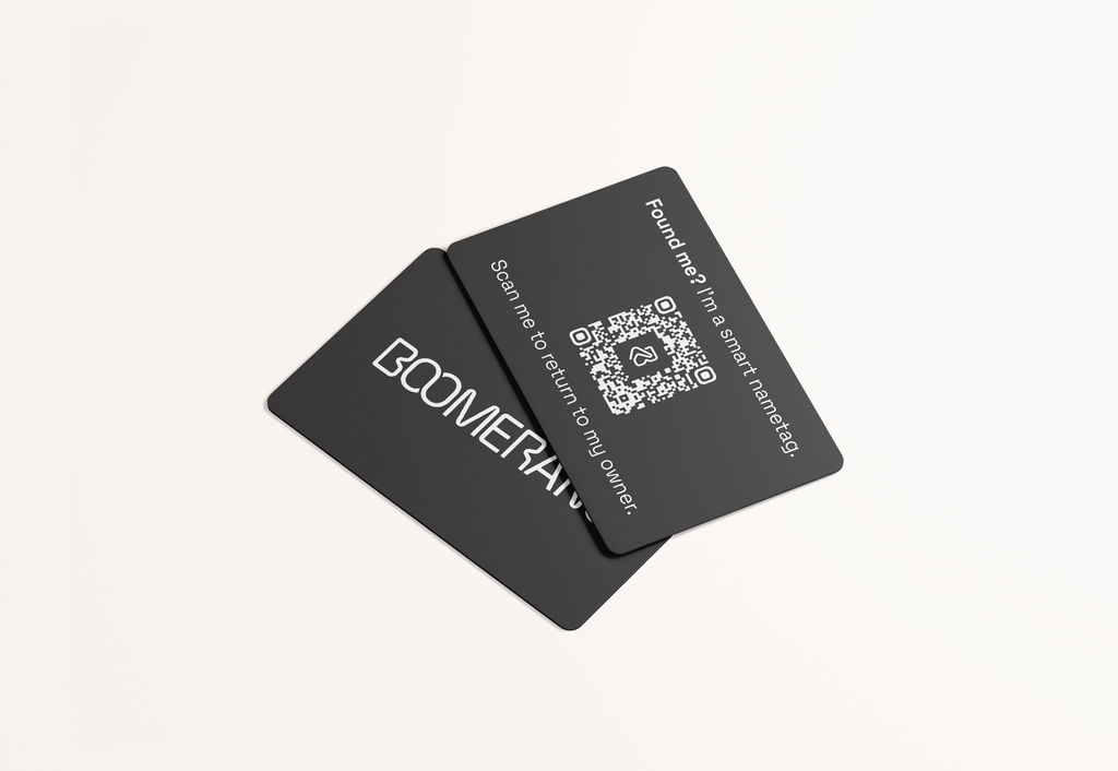 Boomerang Wallet Card 4 Tags - Credit Card Size with Free Plan