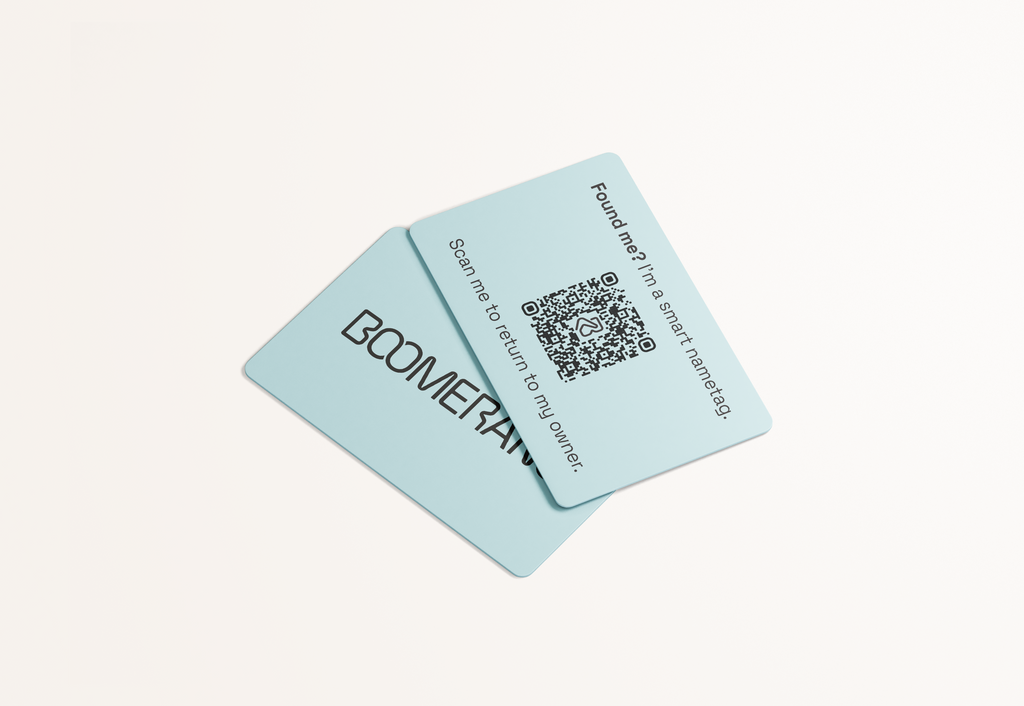 Boomerang Wallet Card 4 Tags - Credit Card Size with Free Plan