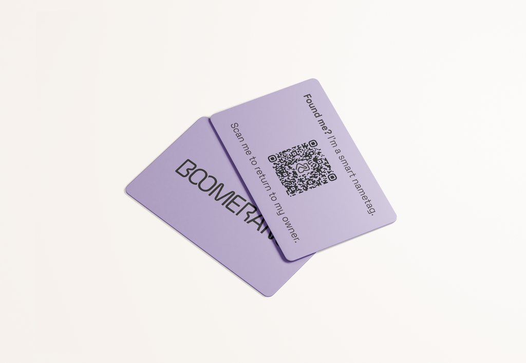 Boomerang Wallet Card 4 Tags - Credit Card Size with Free Plan