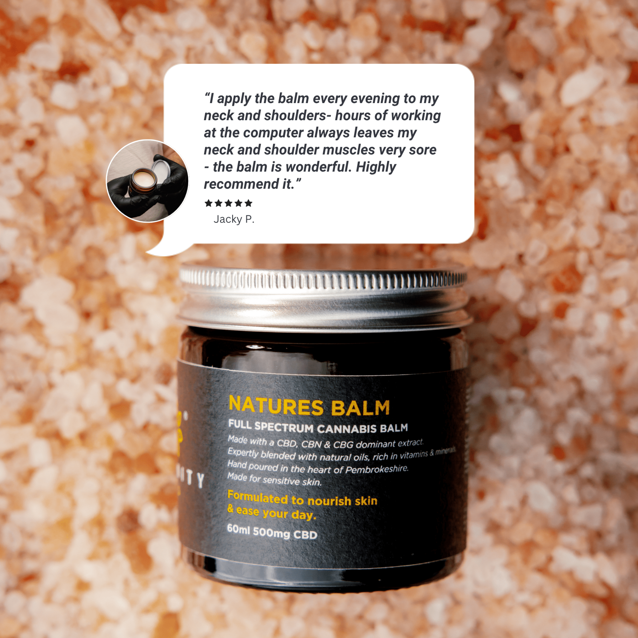 Infinity CBD Unscented Skin Balm 500mg 60ml