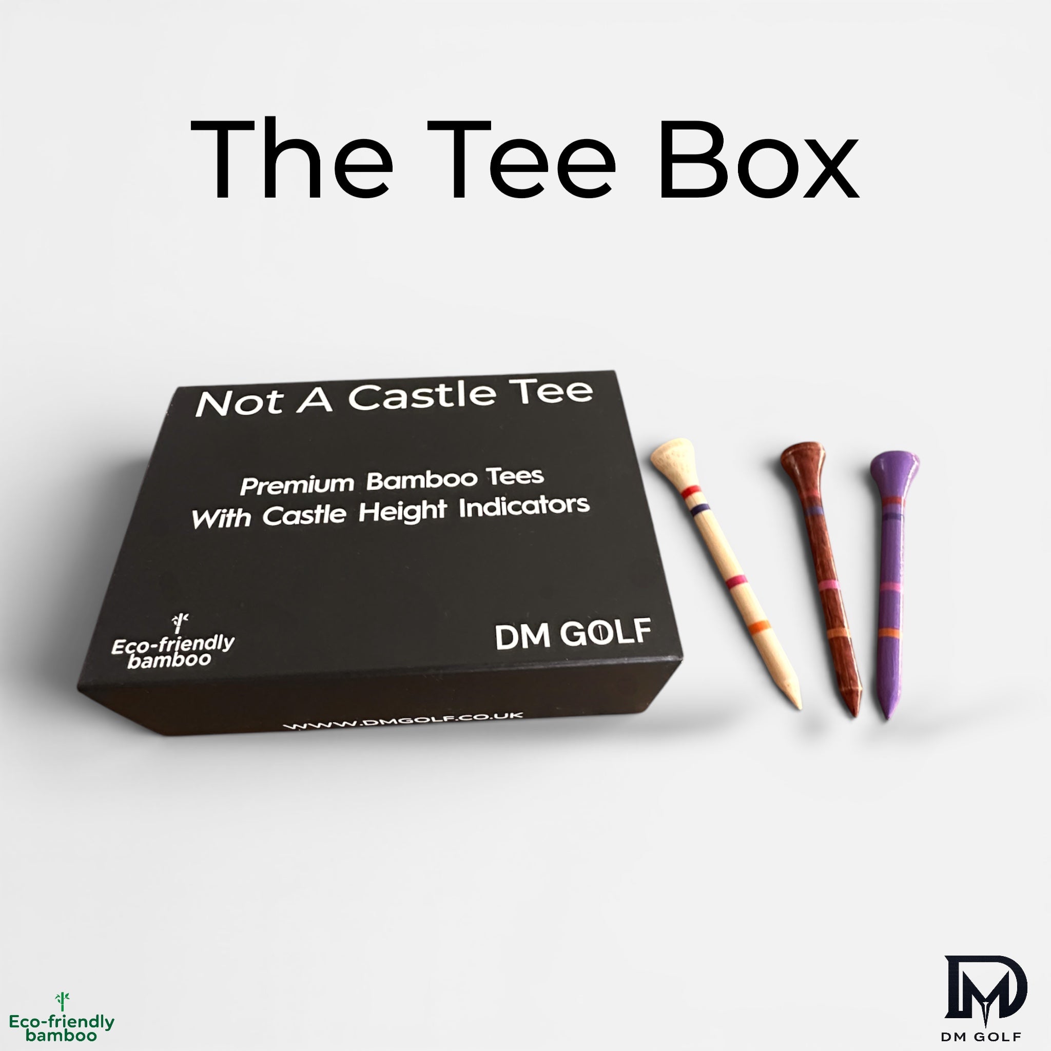 DM Golf The Tee Box - 30 Bamboo Tees