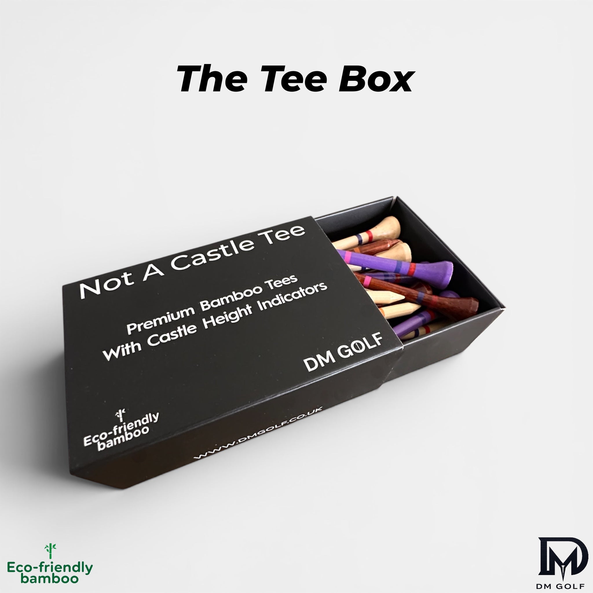 DM Golf The Tee Box - 30 Bamboo Tees