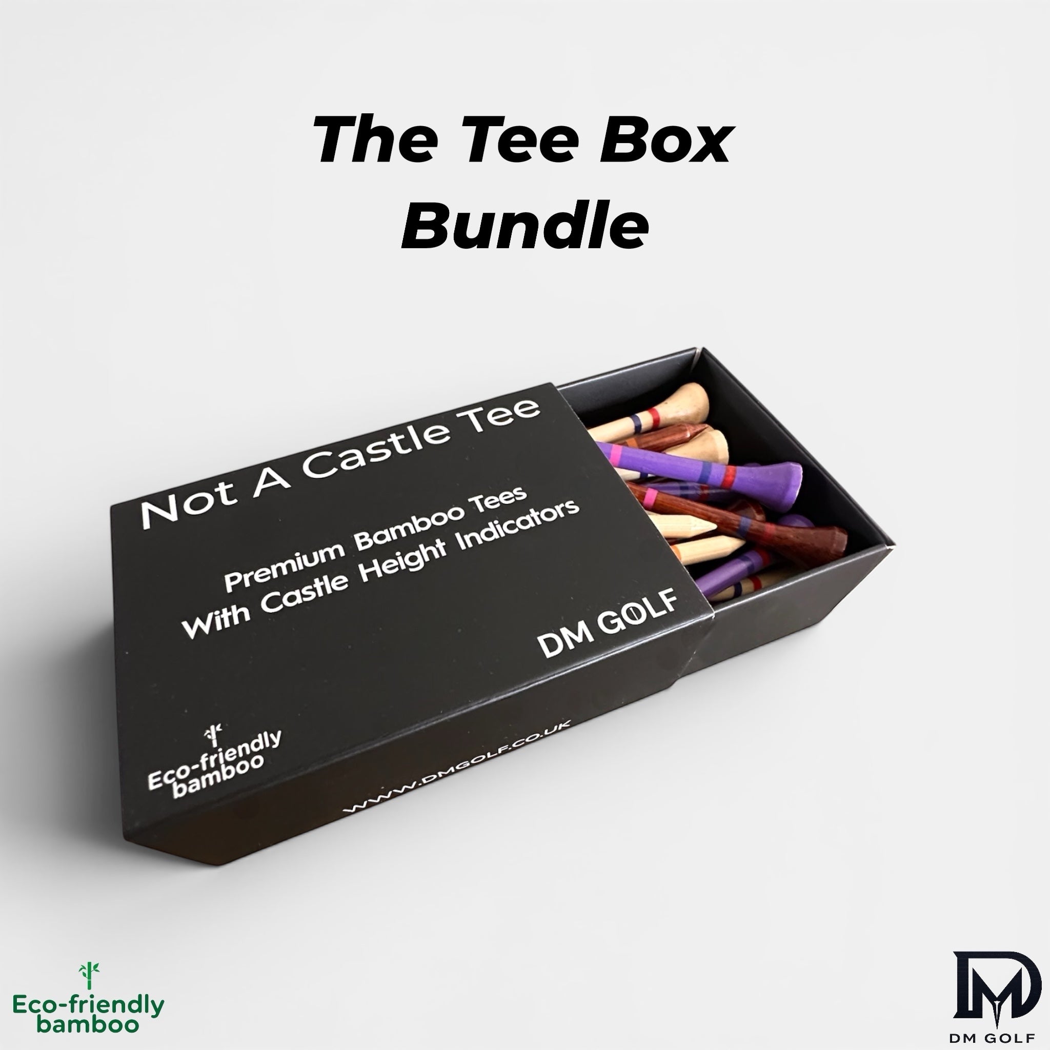 DM Golf Tee Box Bundle 120 Mixed Not a Castle Tees