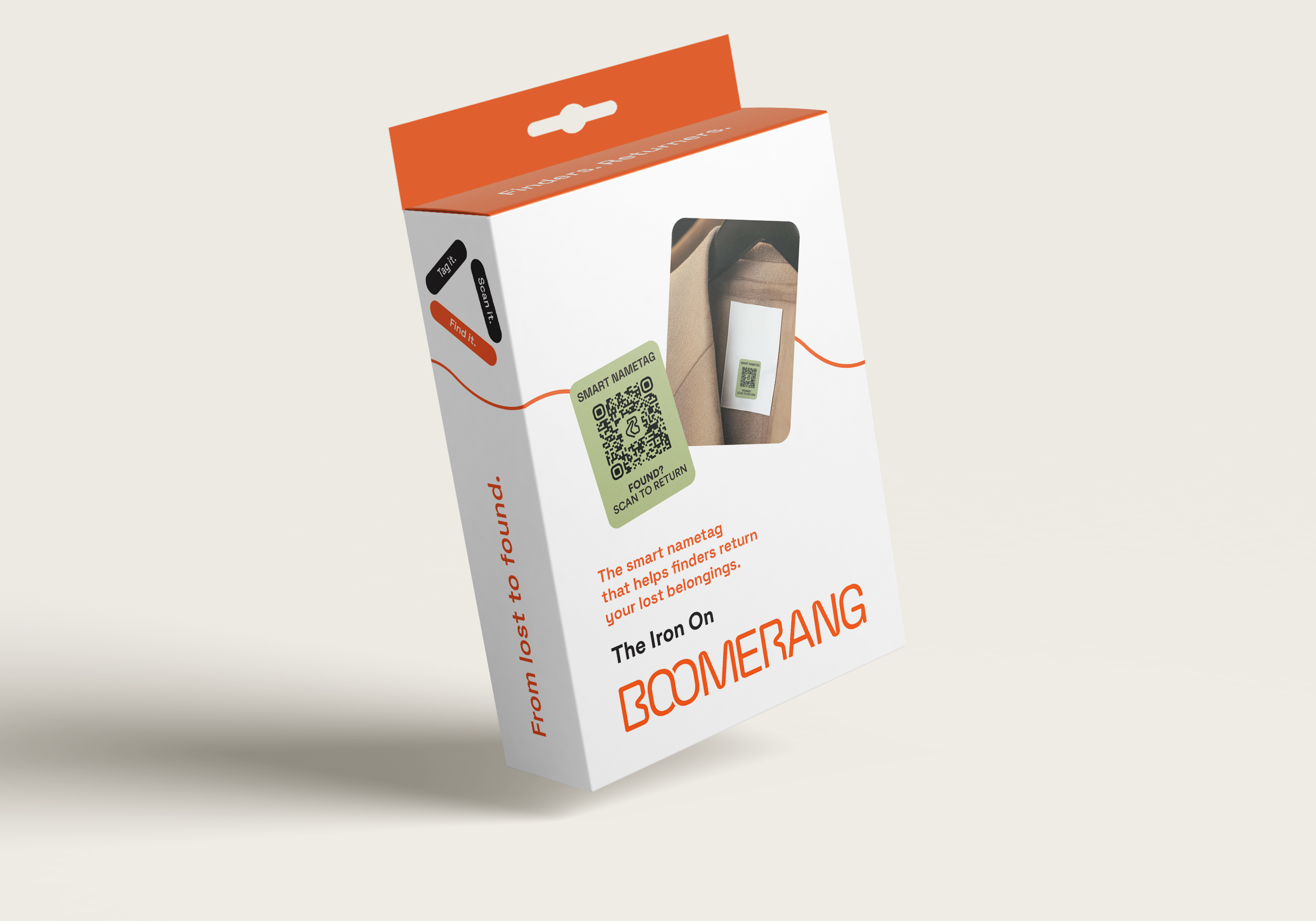 Boomerang Iron-On Tags 24 Pack - Quick 30s Fabric ID