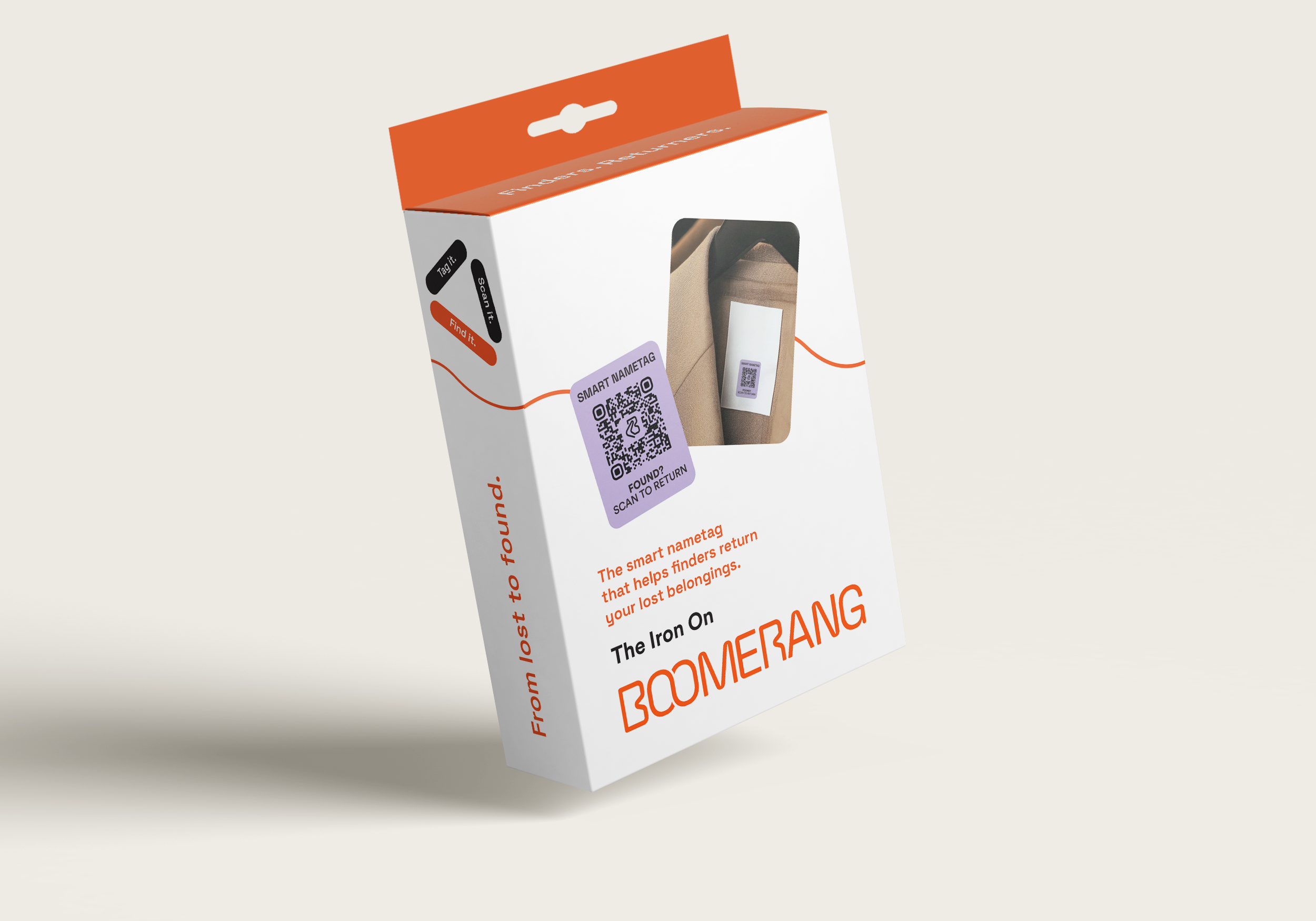 Boomerang Iron-On Tags 24 Pack - Quick 30s Fabric ID
