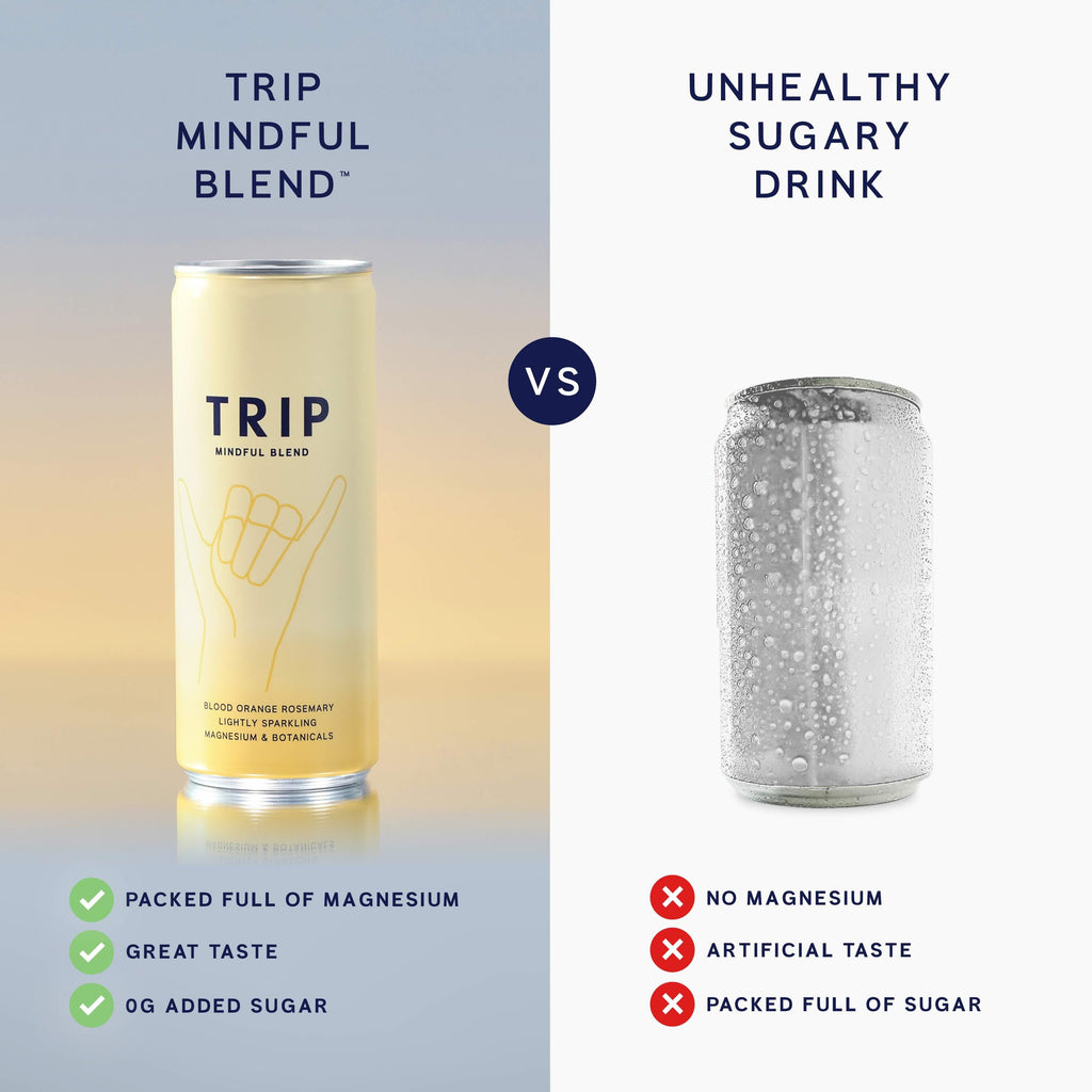 Trip Blood Orange Mindful Blends Magnesium Sparkling Drink