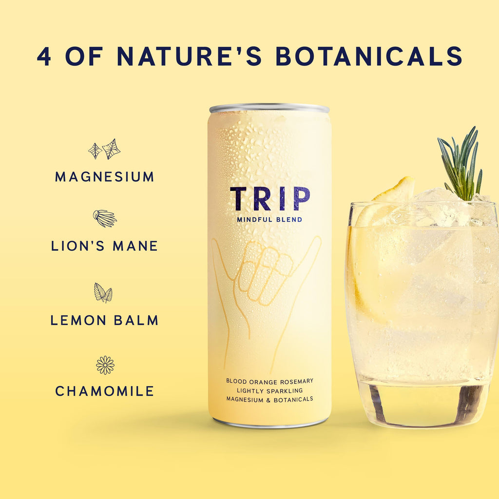Trip Blood Orange Mindful Blends Magnesium Sparkling Drink