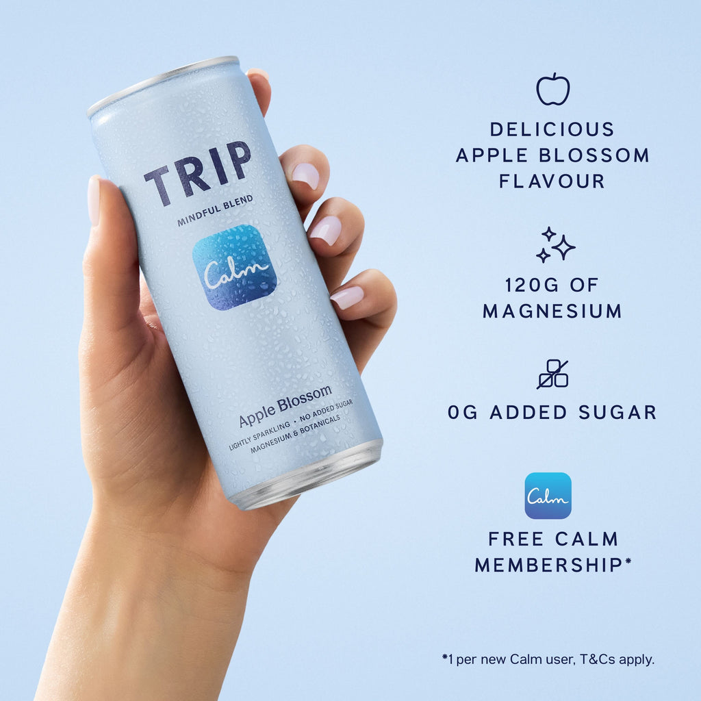 Trip Apple Blossom Mindful Blends Magnesium Sparkling Drink