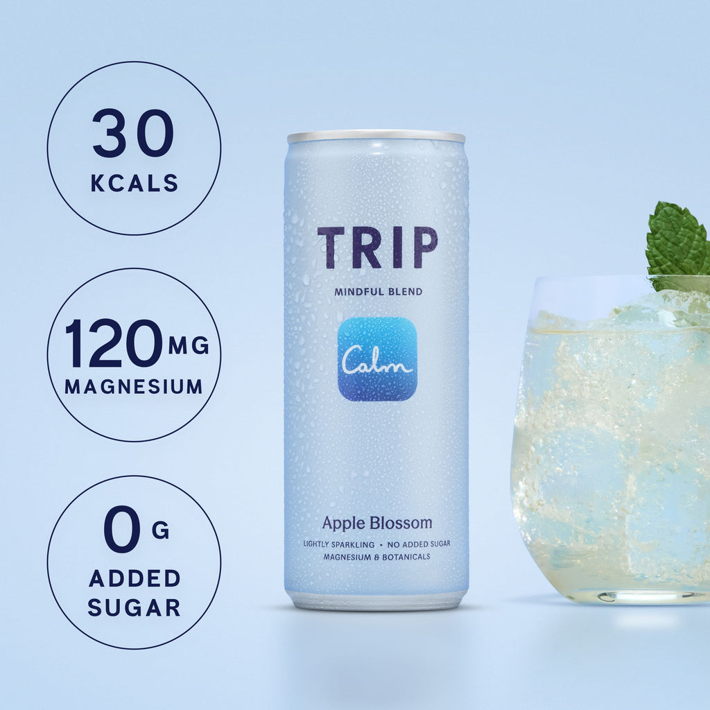 Trip Apple Blossom Mindful Blends Magnesium Sparkling Drink
