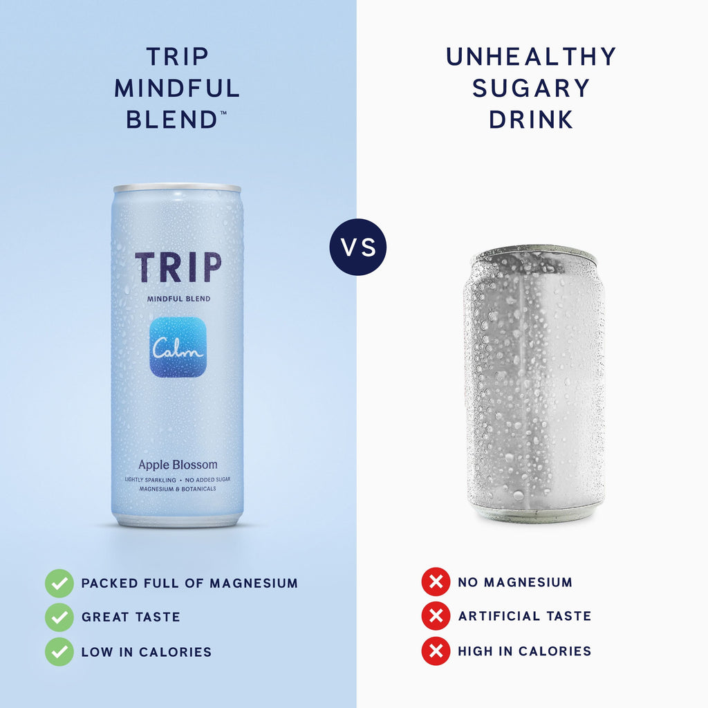 Trip Apple Blossom Mindful Blends Magnesium Sparkling Drink