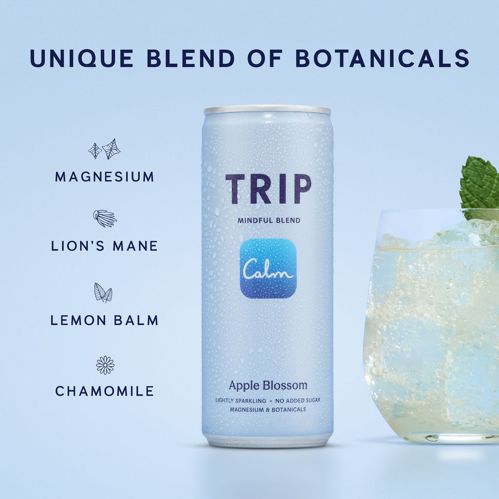 Trip Apple Blossom Mindful Blends Magnesium Sparkling Drink