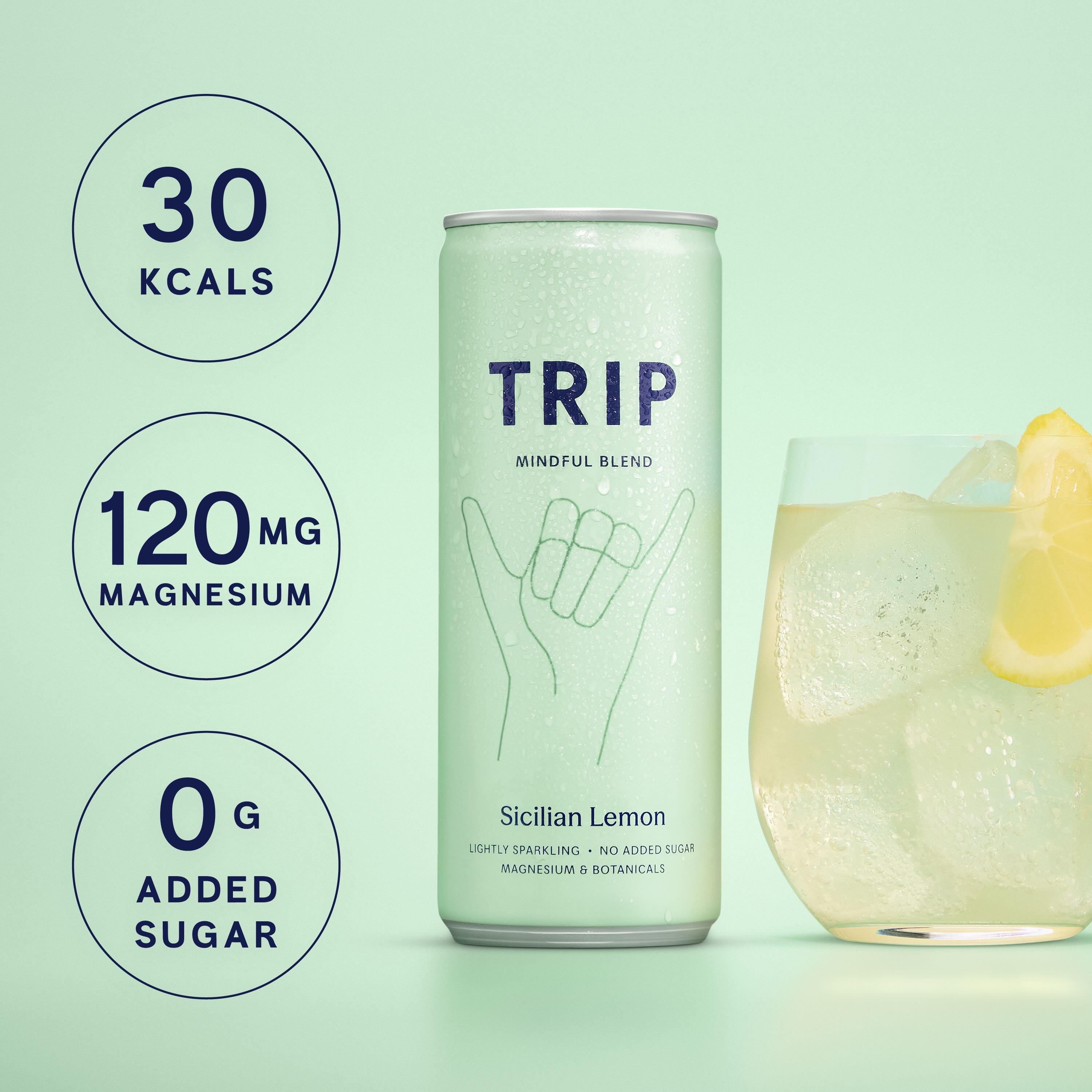 Trip Sicilian Lemon Magnesium Sparkling Drink