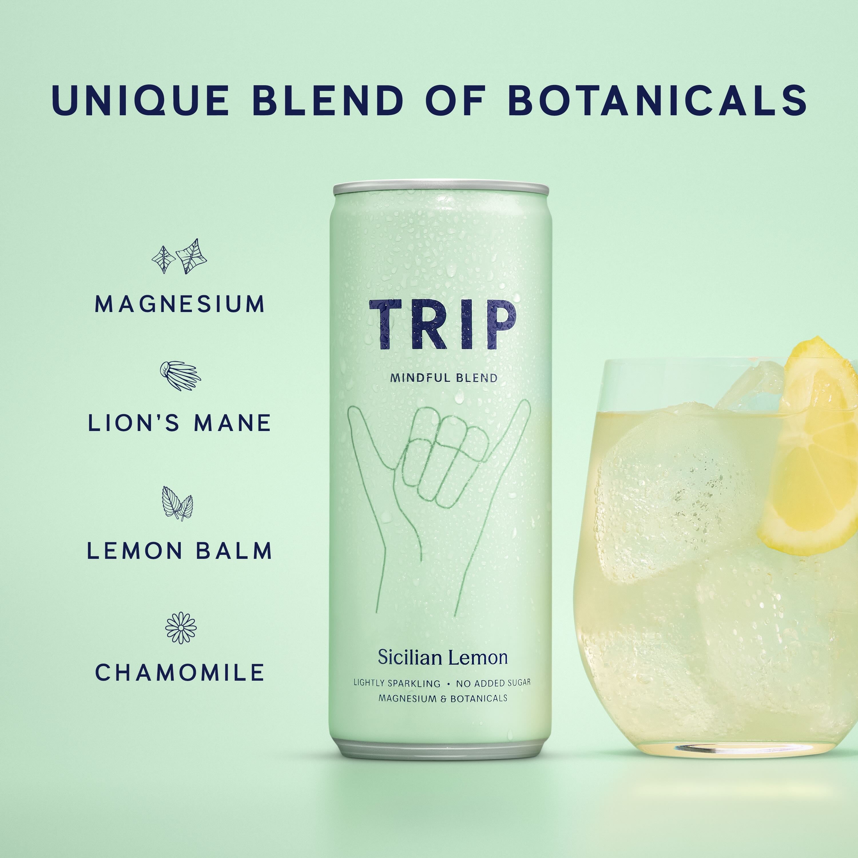 Trip Sicilian Lemon Magnesium Sparkling Drink