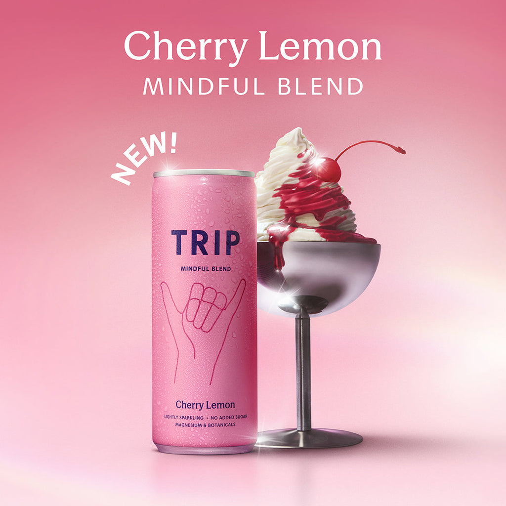 Trip Cherry Lemon Mindful Blends Magnesium Sparkling Drink