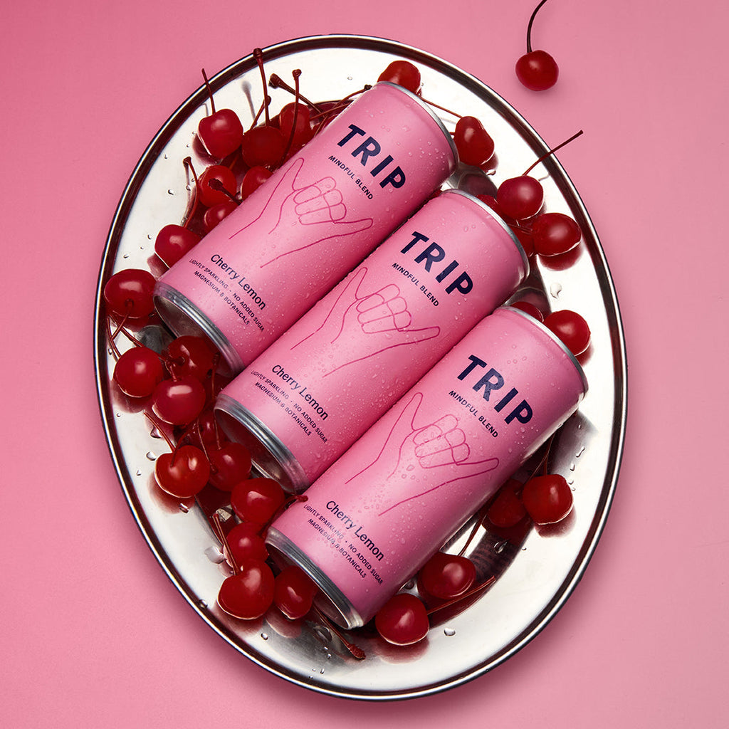 Trip Cherry Lemon Mindful Blends Magnesium Sparkling Drink