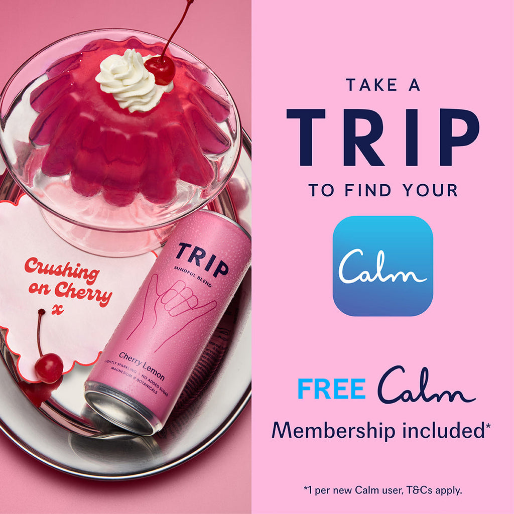 Trip Cherry Lemon Mindful Blends Magnesium Sparkling Drink