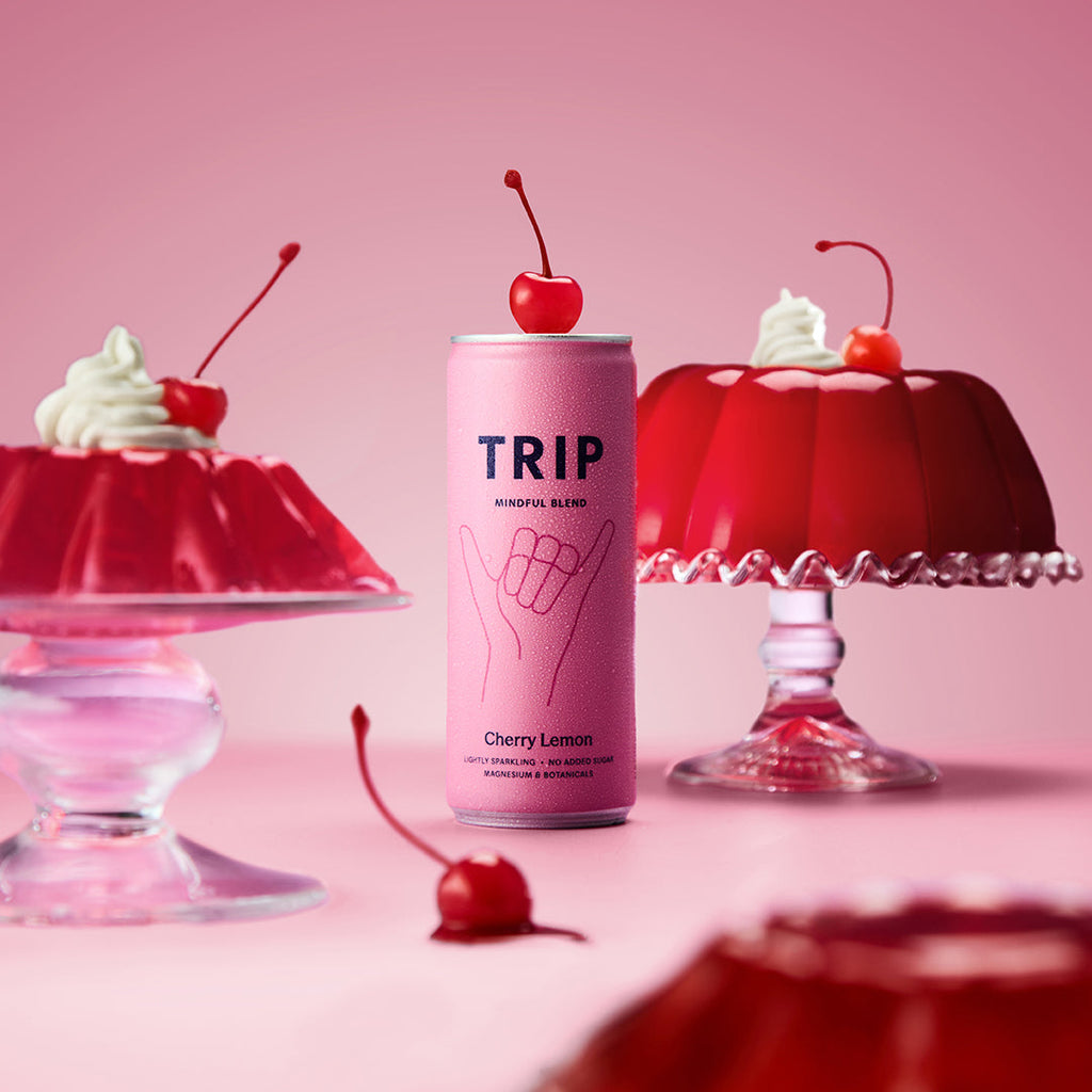 Trip Cherry Lemon Mindful Blends Magnesium Sparkling Drink