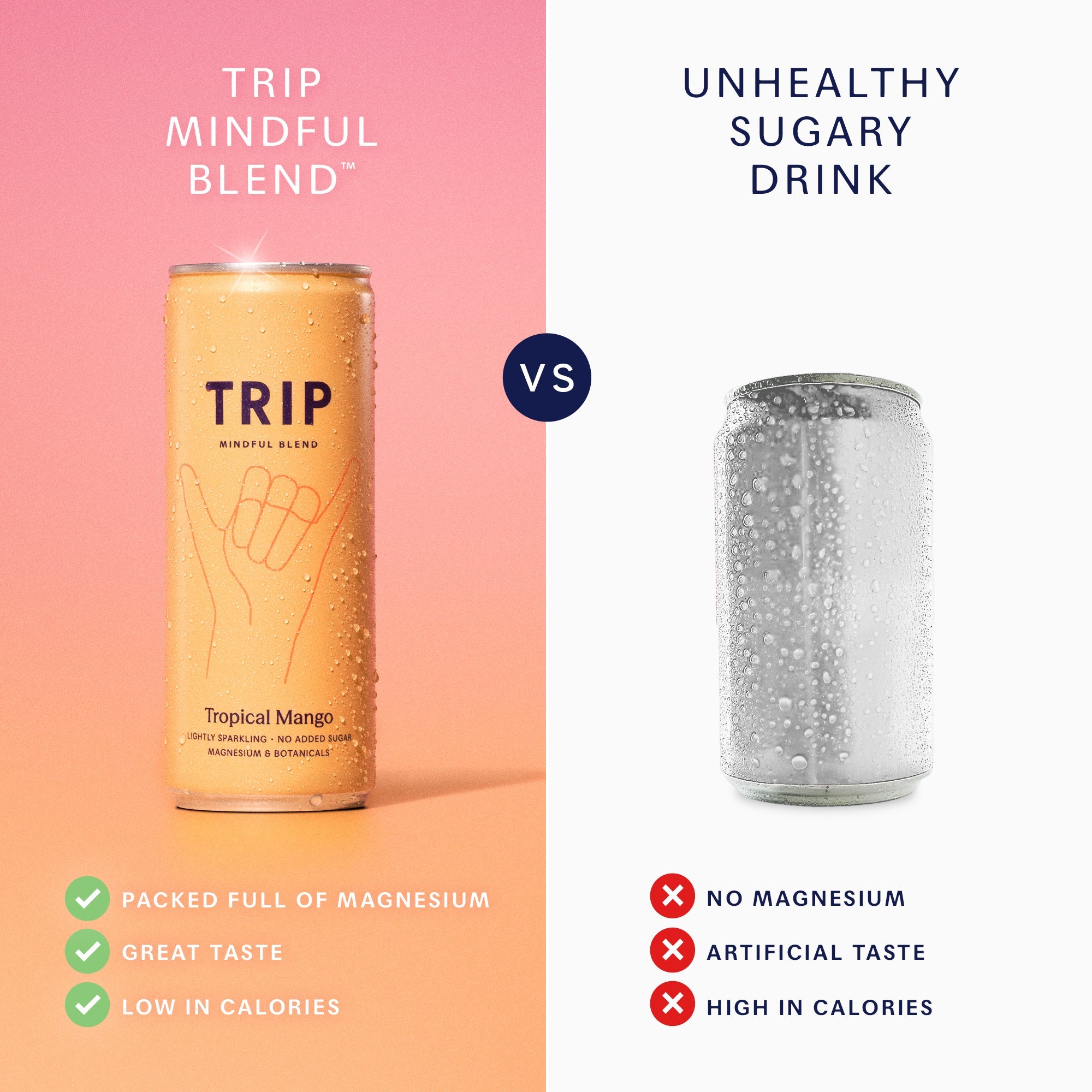 Trip Tropical Mango Magnesium Sparkling Drink