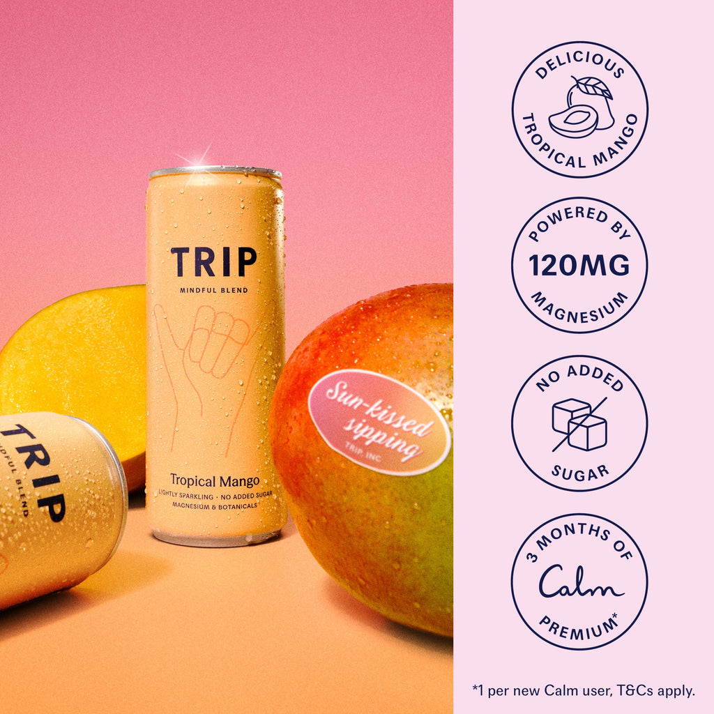Trip Tropical Mango Magnesium Sparkling Drink