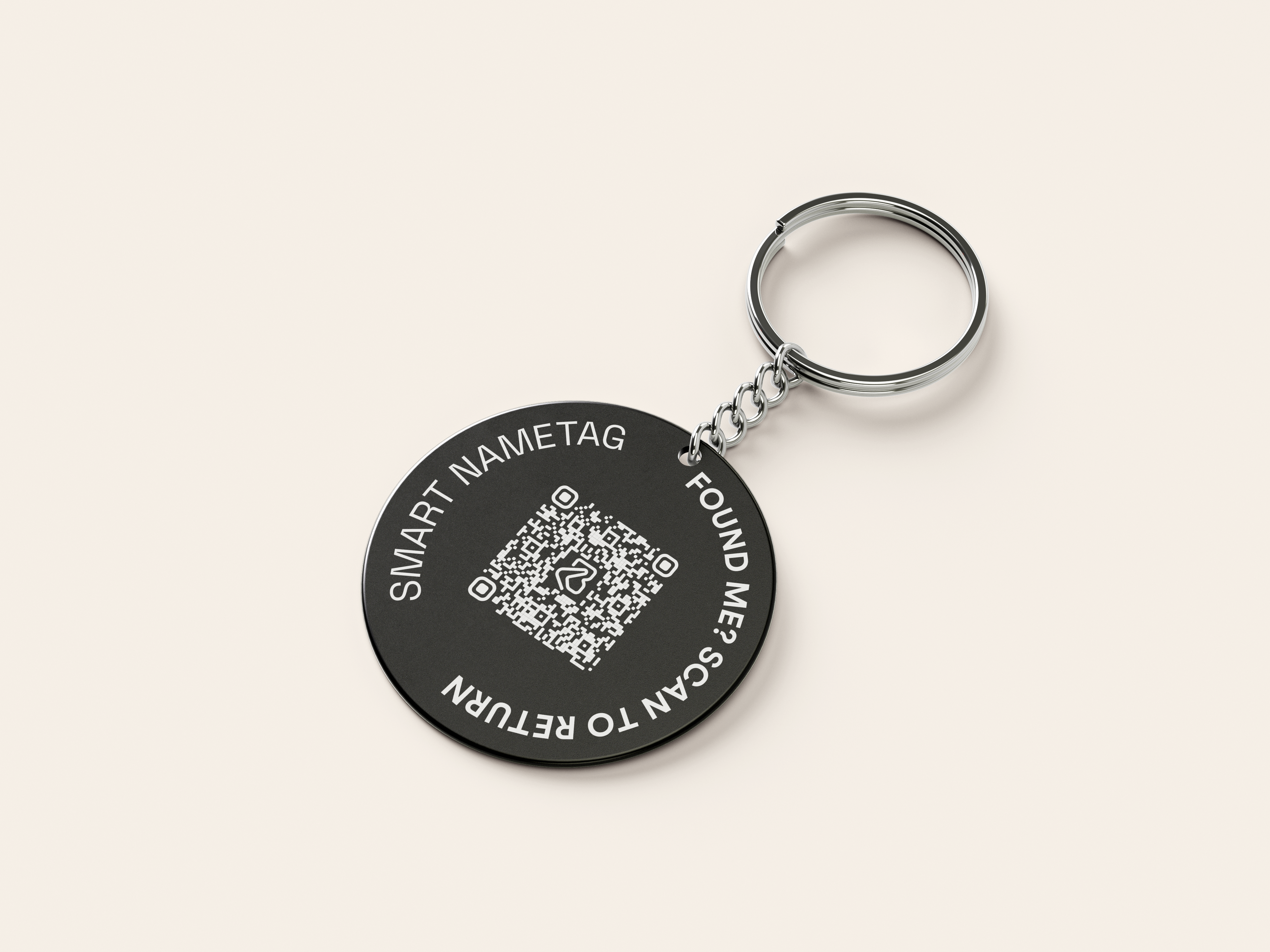 Boomerang Keyring 3 Tags - 2.5cm Coin-Size Tracker Tags