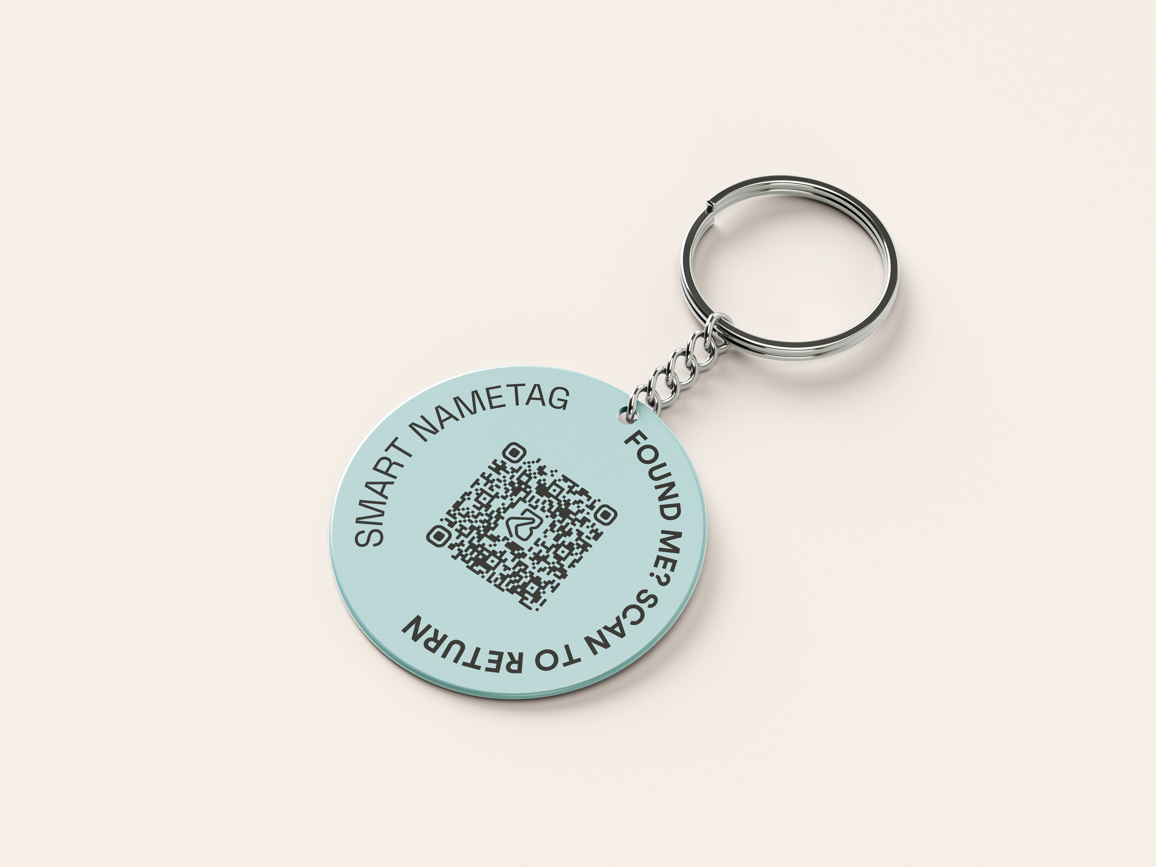 Boomerang Keyring 3 Tags - 2.5cm Coin-Size Tracker Tags