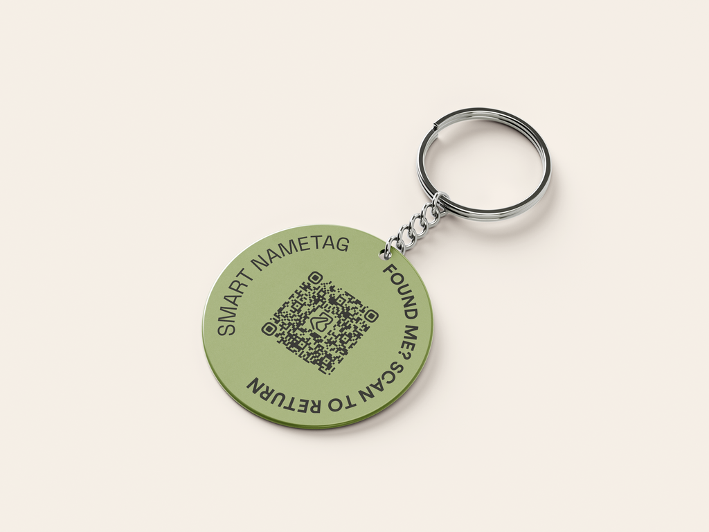 Boomerang Keyring 3 Tags - 2.5cm Coin-Size Tracker Tags