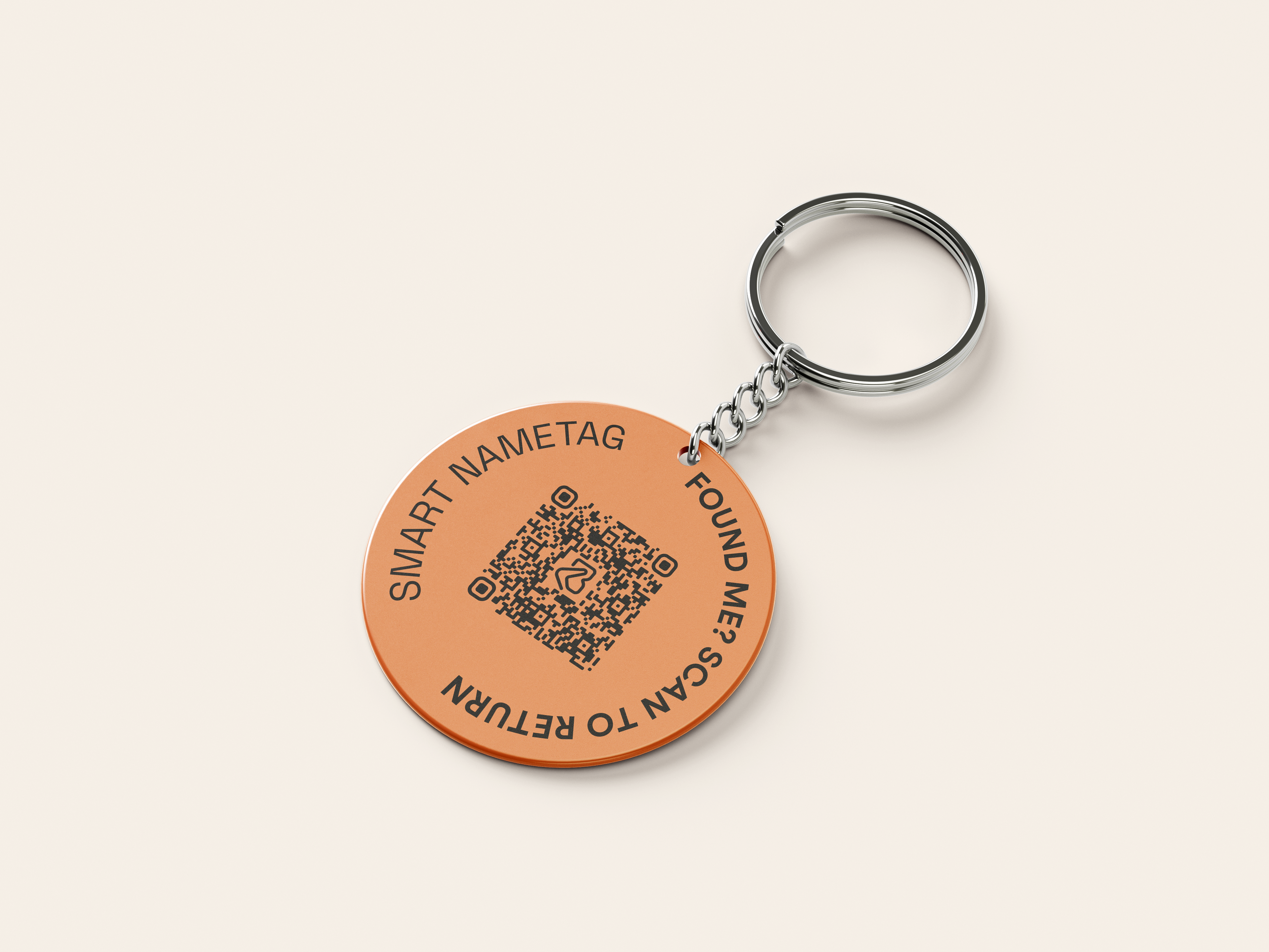 Boomerang Keyring 3 Tags - 2.5cm Coin-Size Tracker Tags