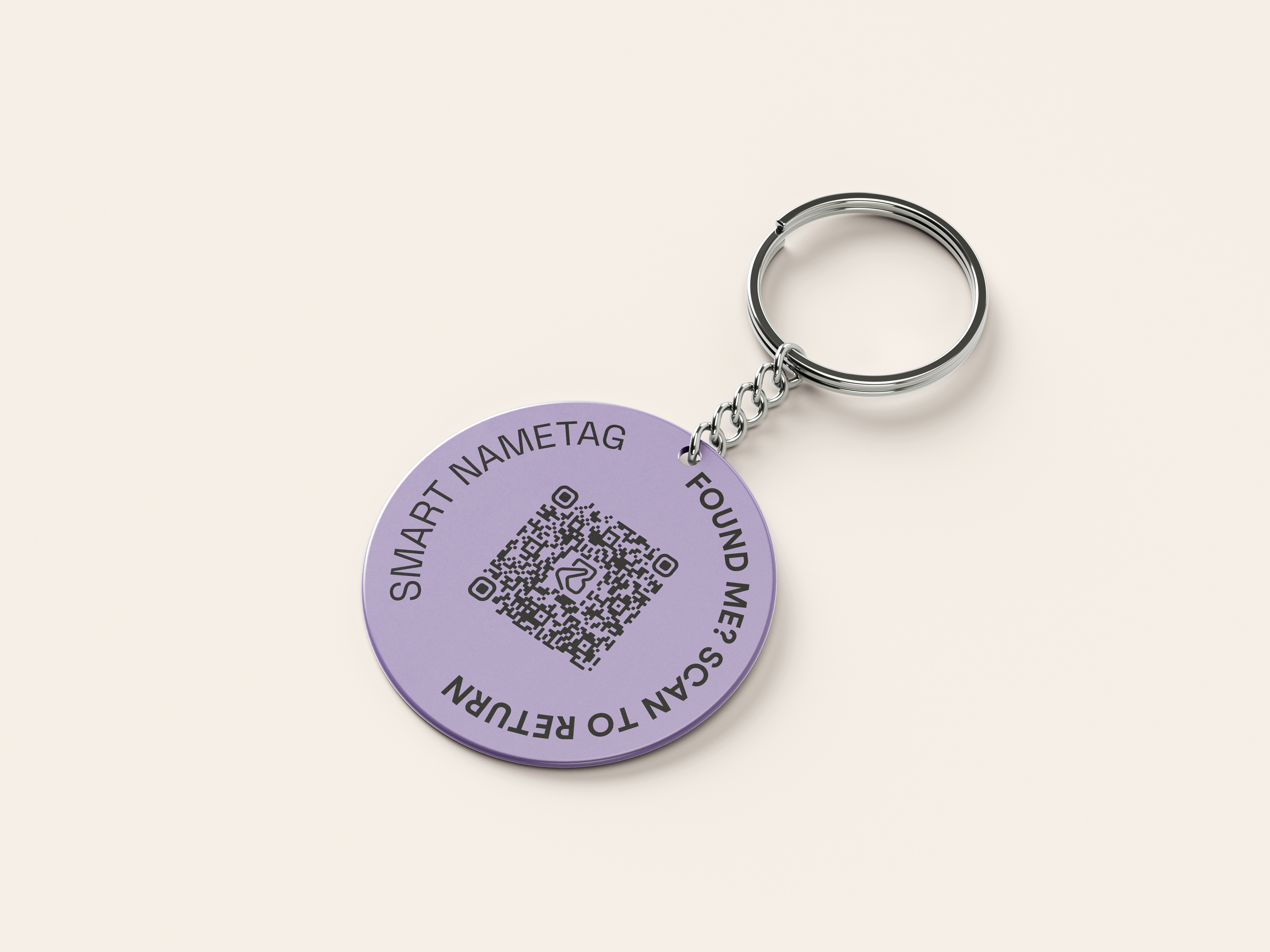 Boomerang Keyring 3 Tags - 2.5cm Coin-Size Tracker Tags