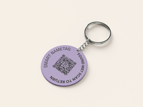 Boomerang Keyring 3 Tags - 2.5cm Coin-Size Tracker Tags