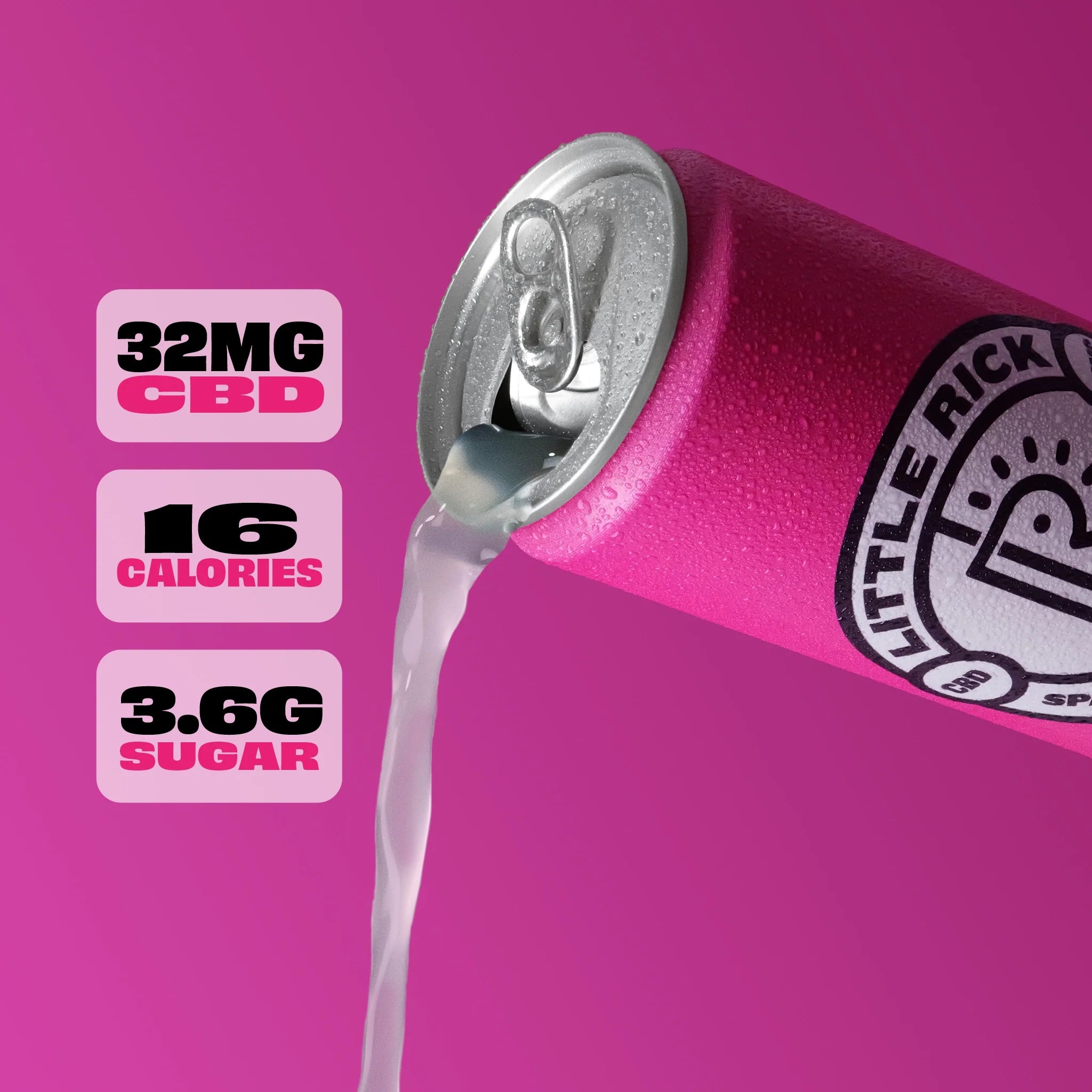 Little Rick UK CBD-Infused Sparkling Drink with Tropical and Botanical Flavours