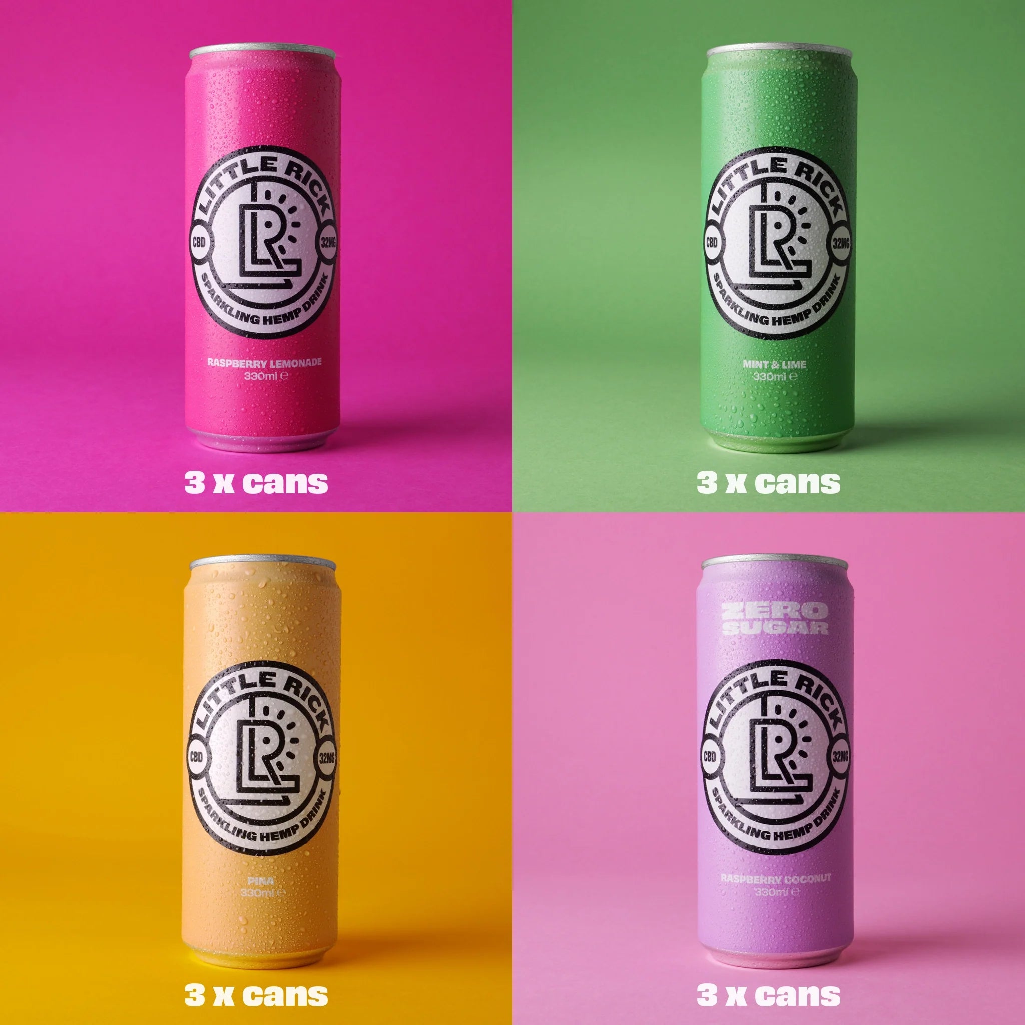 Little Rick UK CBD-Infused Sparkling Drink with Tropical and Botanical Flavours