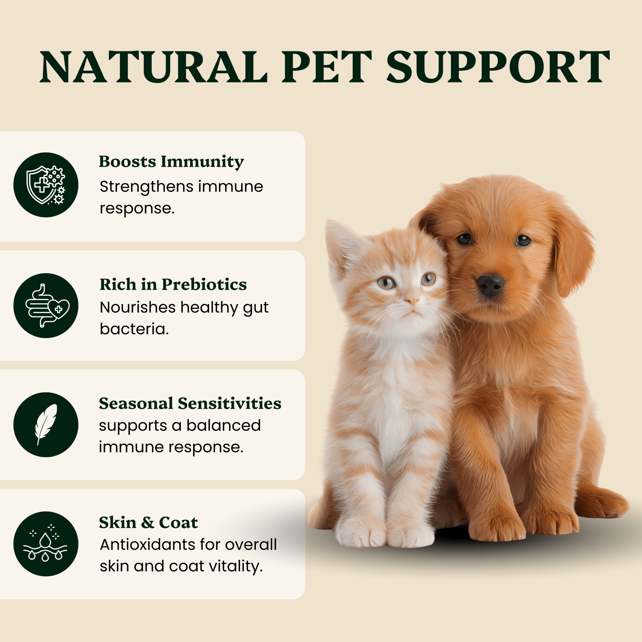 Ancient Extracts Mushroom Blend for Pets - 30% Beta-Glucans, Fruiting Body Extracts