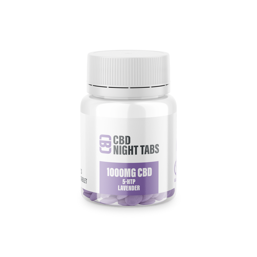CBD Asylum CBD Night Tablets 1000mg CBD + 5-HTP & Lavender – 100 Tabs