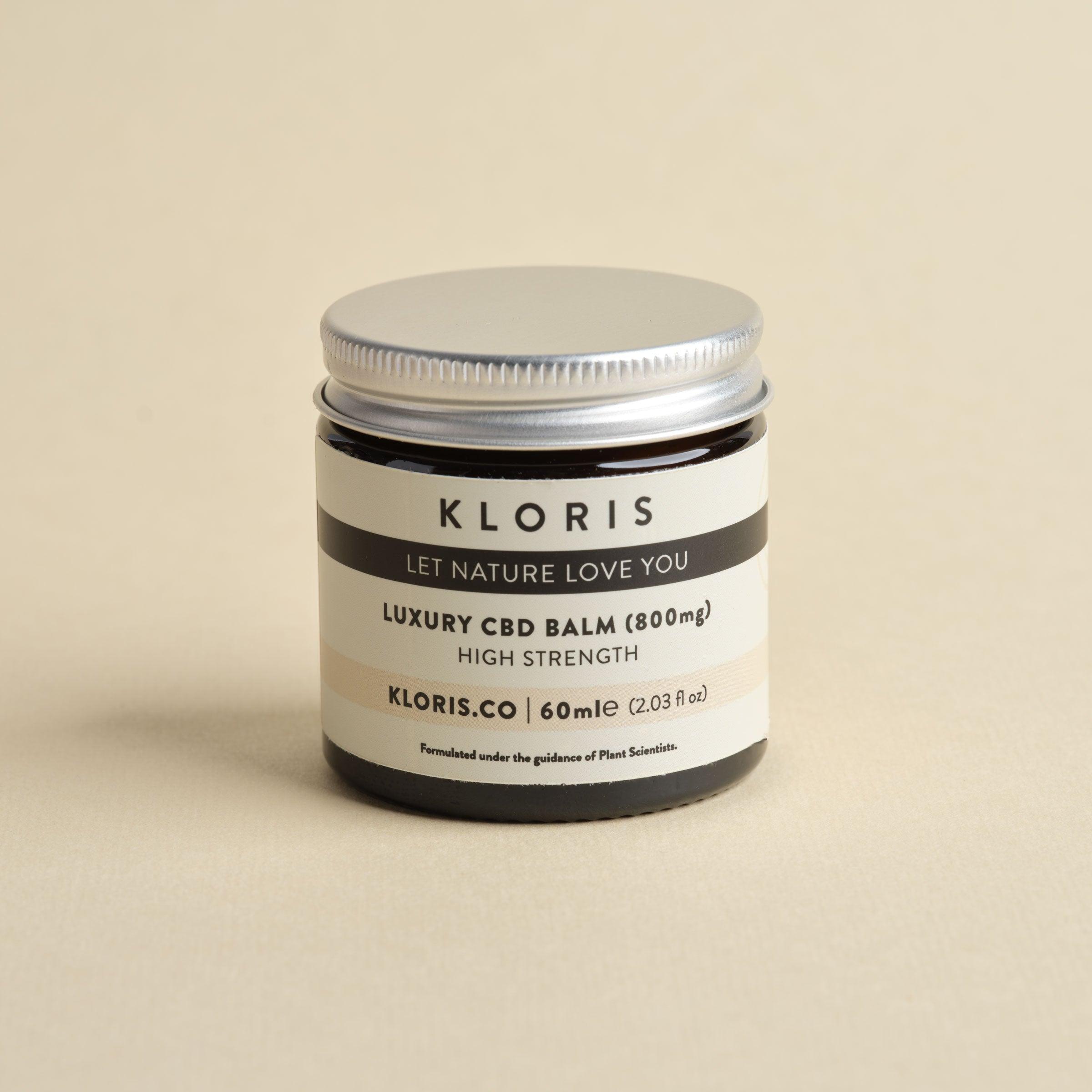 Kloris High Strength Luxury CBD Balm 10ml to 60ml