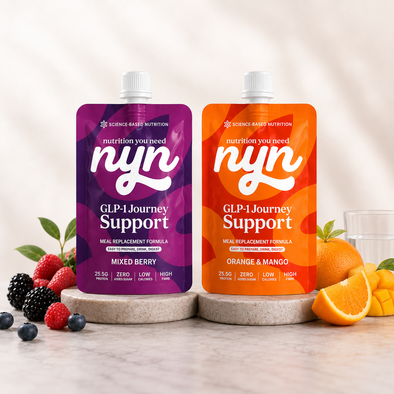 GLP-1 Journey Support Drink x10 by NYN High Protein Low Calorie