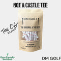 DM Golf OG-30 Bamboo Golf Tees 30 Pack Castle Markings