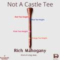 DM Golf Bamboo Tees 30 Pack Rich Mahogany - Castle Marked
