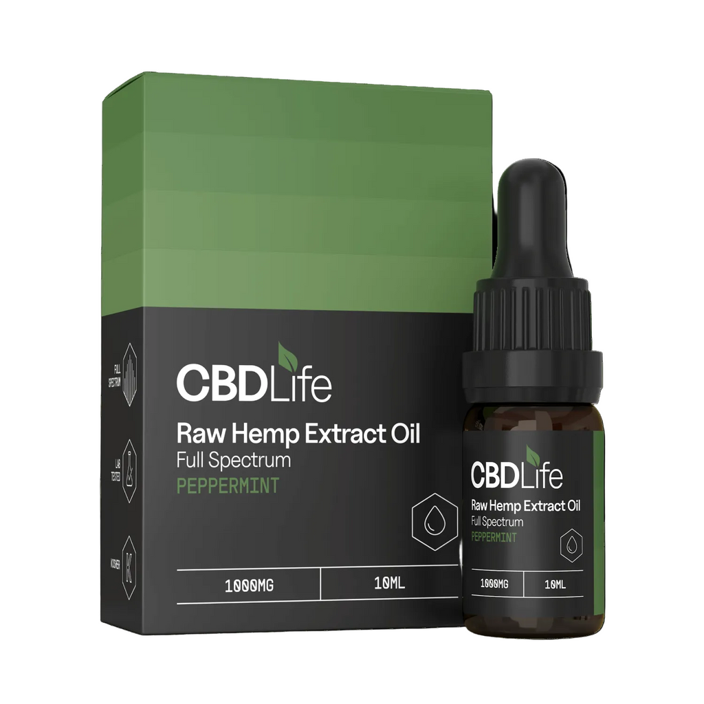 CBDLife Raw Hemp Extract Oil 500mg to 200mg CBD+CBDa – 10ml