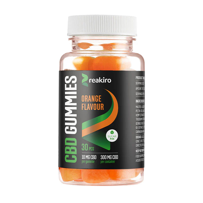 Reakiro Full Spectrum CBD Vegan Gummies 300mg to 1500mg - 30 Pieces