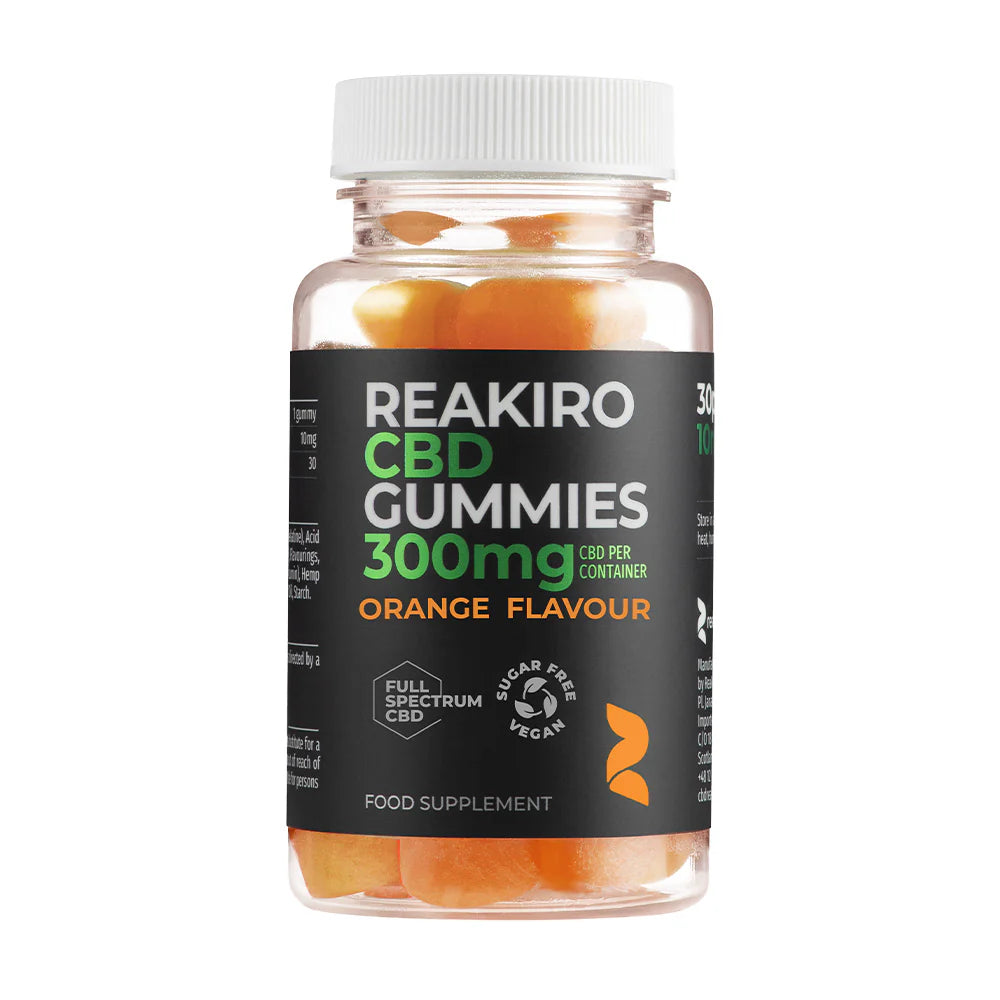 Reakiro Full Spectrum CBD Vegan Gummies 300mg to 1500mg - 30 Pieces